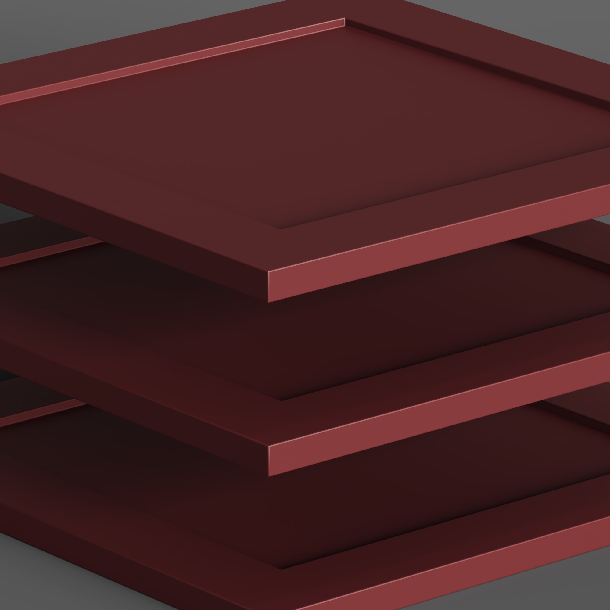 Wood veneered MDF detail