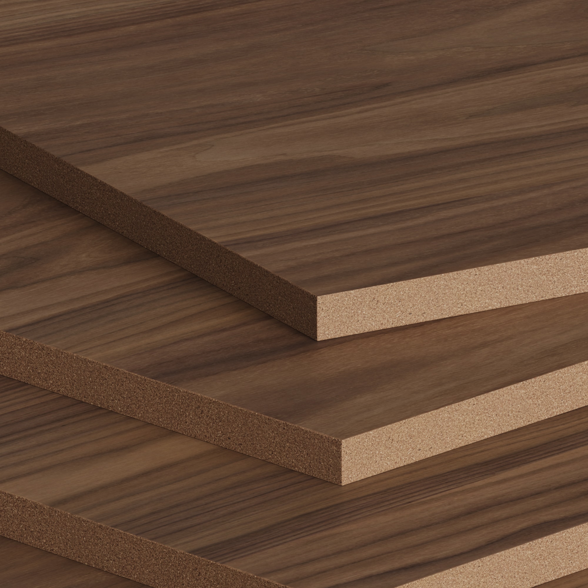 Spray-painted MDF surface